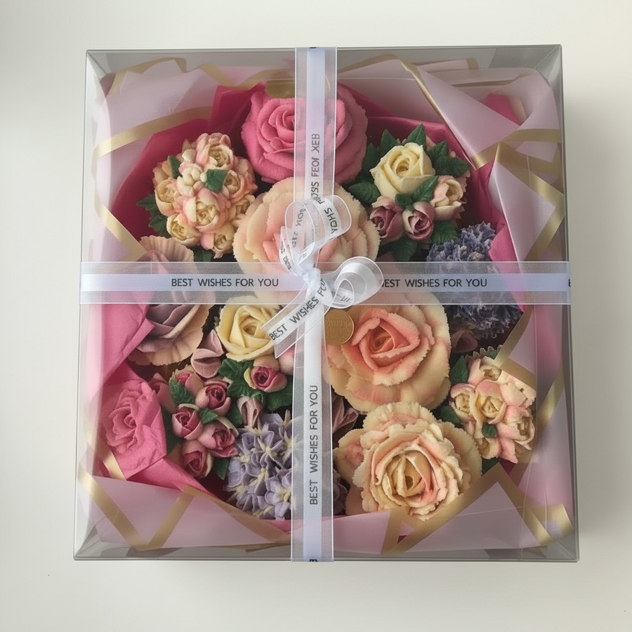 Bouquet deluxe 12 cupcakes